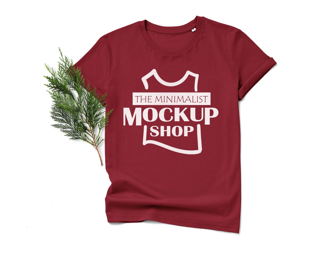 Download Burgundy Creator Mockup Shirt Mockup Stanley Stella Mockup | Etsy