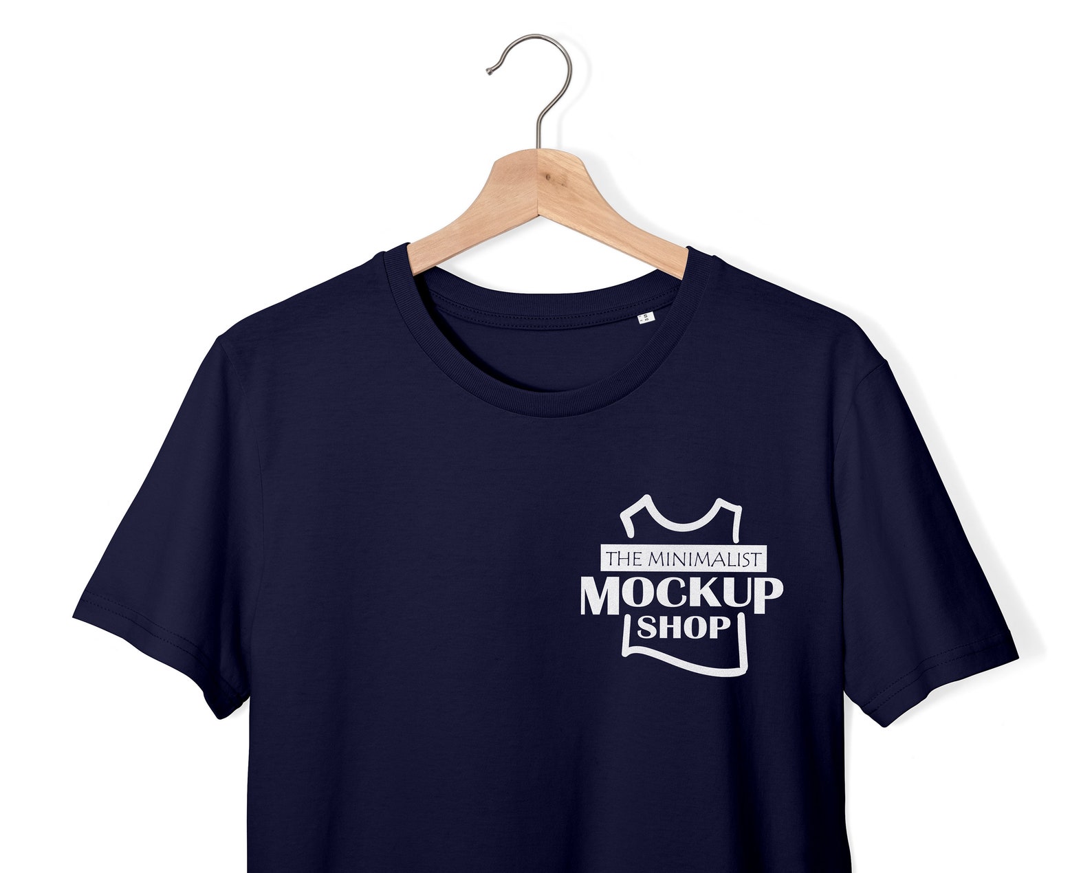 French Navy Creator Mockup hanging shirt Mockup Navy