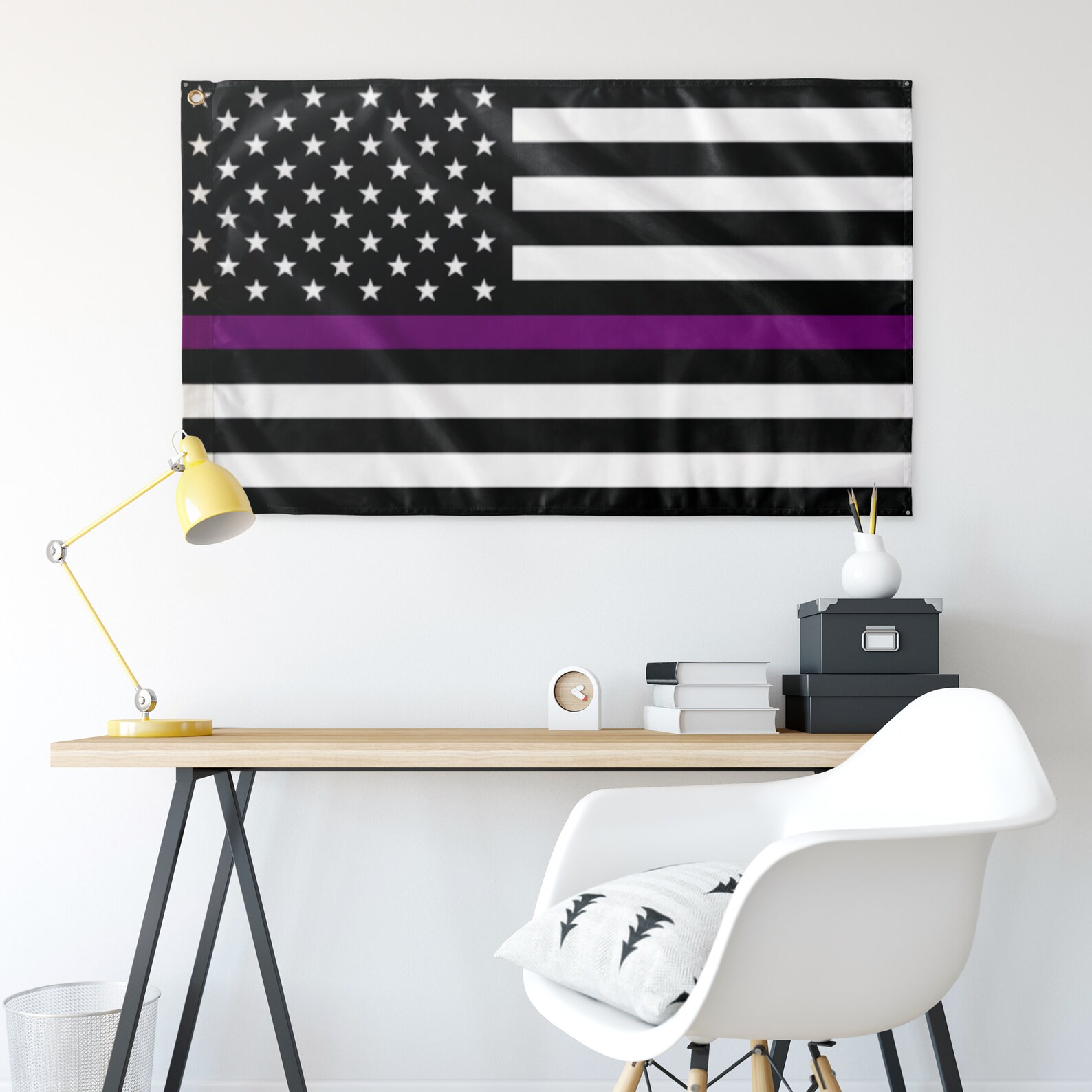 Thin Purple Line Flag | Etsy