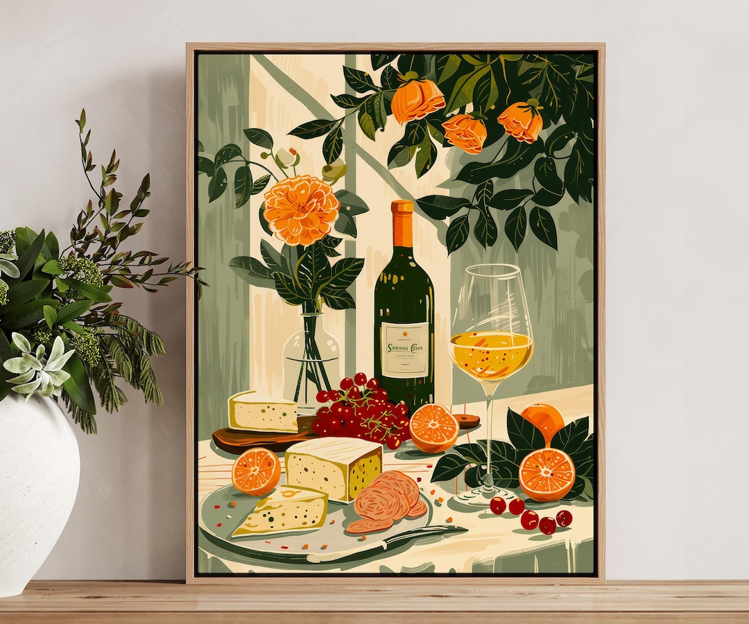 300 mediterranean kitchen posters bundle, retro café... Retro Dinner Table Food Print, Vintage Mediterranean Food Poster ...