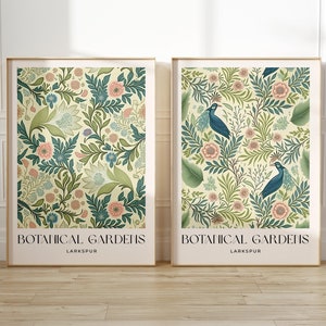 William Morris Pink Botanical Wall Art Prints Posters Pictures Floral Home Décor | UK - Foto 9
