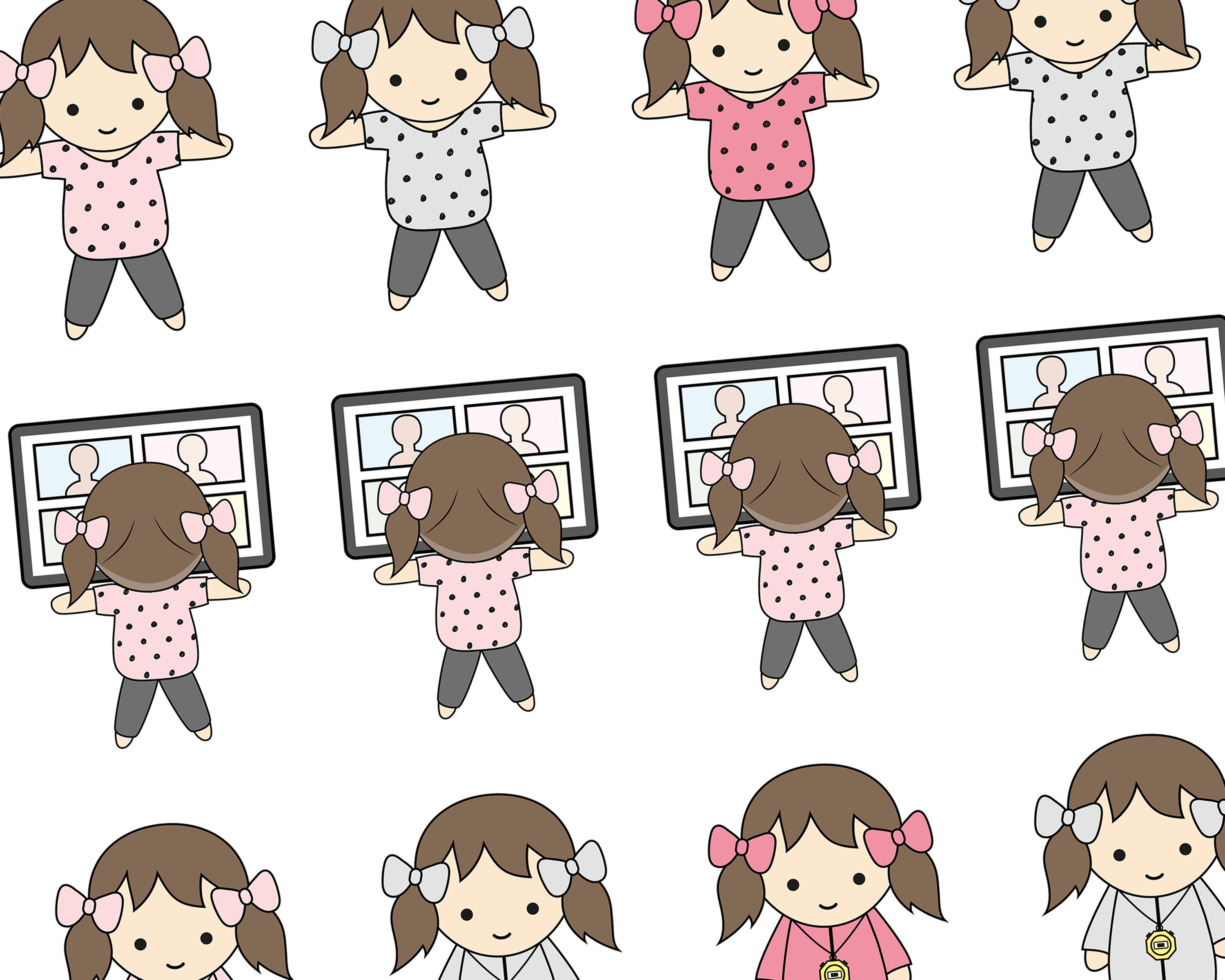 exercise stickers home workout stickers exercise planner etsy