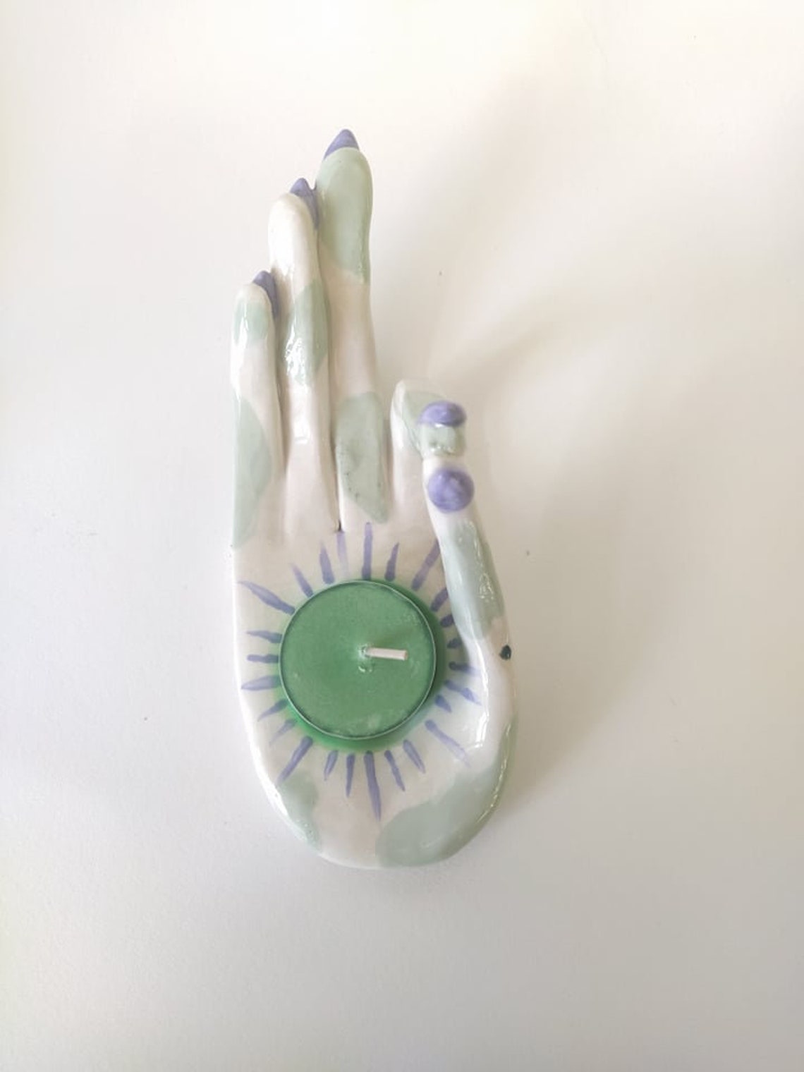 hand shaped candle holder