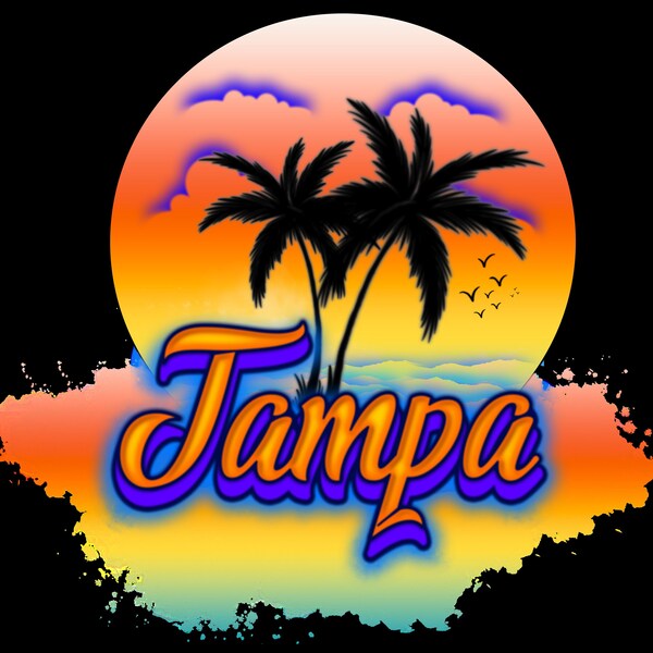 airbrush design TAMPA beach