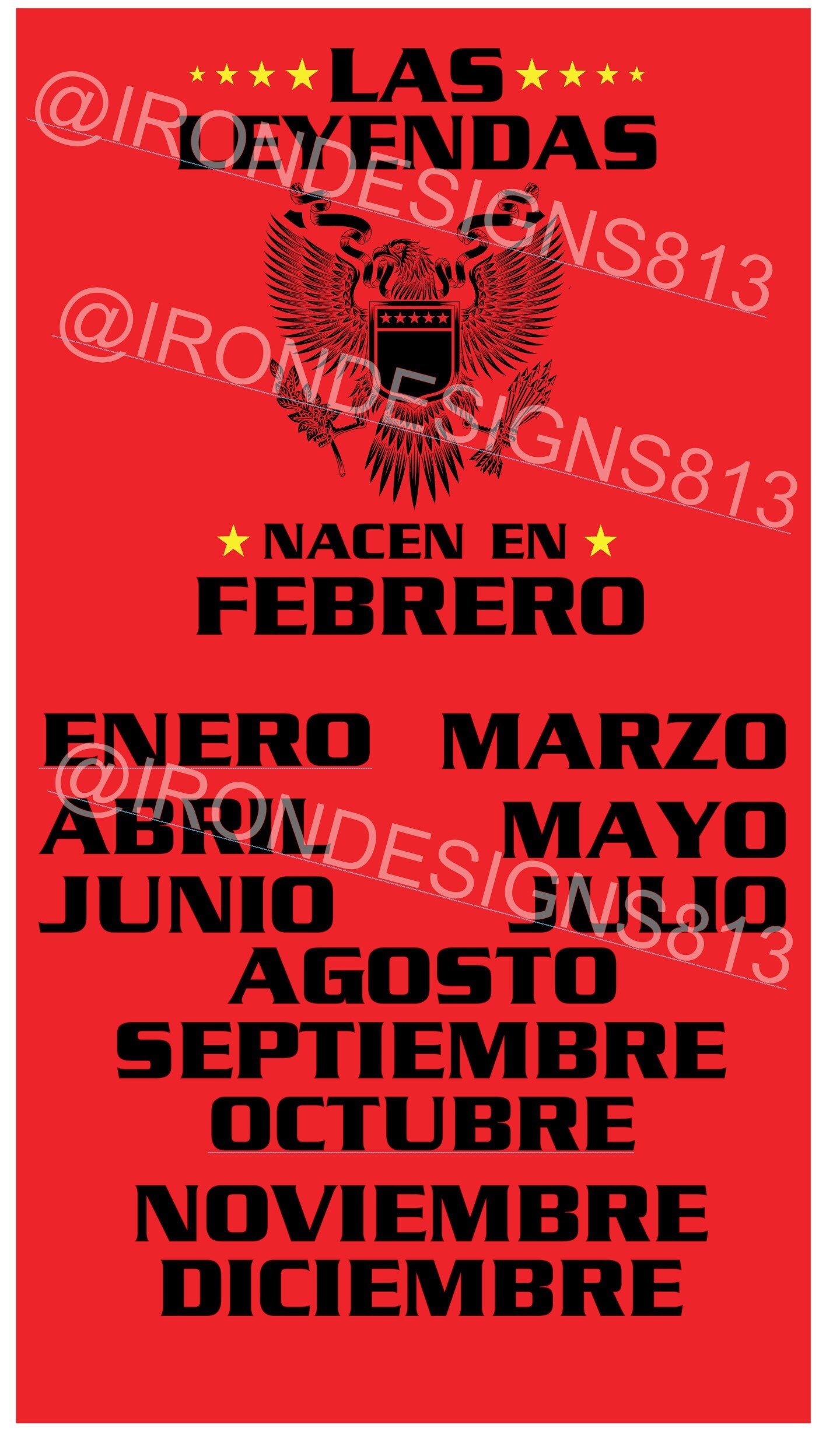 las leyendas nacen DIGITAL DESIGN ONLY all months included