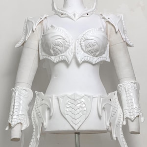 Dragon Armor - Fantasy Armor - Fairy Armor - Renfaire Costume Pre Made Painting Kit Armor set - In Stock image 1