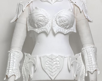 Dragon Armor - Fantasy Armor - Fairy Armor - Renfaire Costume Pre Made Painting Kit Armor set - In Stock