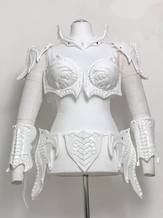 Dragon Armor - Fantasy Armor - Fairy Armor - Renfaire Costume Pre Made Painting Kit Armor set - In Stock