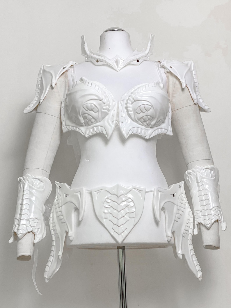 Dragon Armor - Fantasy Armor - Fairy Armor - Renfaire Costume Pre Made Painting Kit Armor set - In Stock image 1
