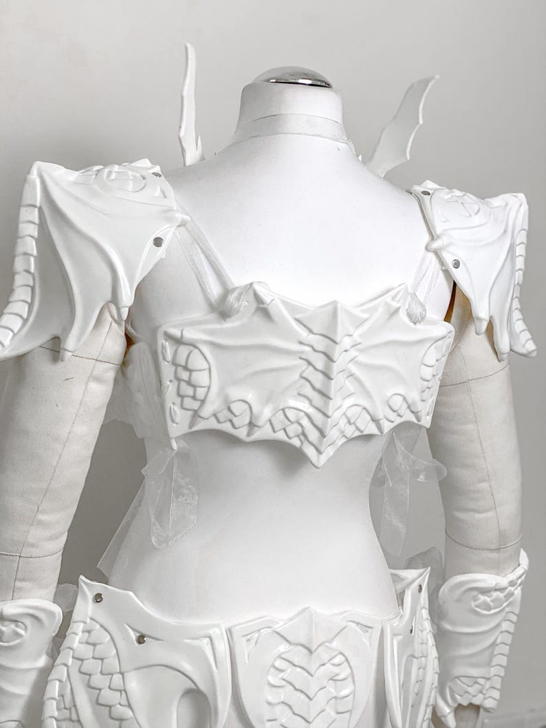 Dragon Armor - Fantasy Armor - Fairy Armor - Renfaire Costume Pre Made Painting Kit Armor set - In Stock image 5