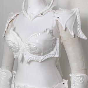 Dragon Armor - Fantasy Armor - Fairy Armor - Renfaire Costume Pre Made Painting Kit Armor set - In Stock image 2