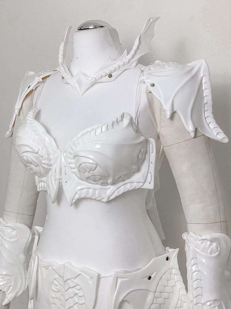Dragon Armor - Fantasy Armor - Fairy Armor - Renfaire Costume Pre Made Painting Kit Armor set - In Stock image 2