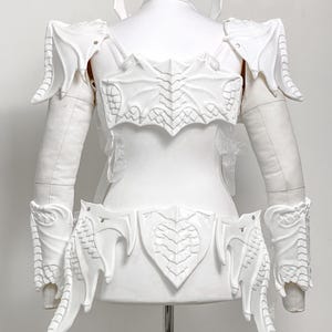 Dragon Armor - Fantasy Armor - Fairy Armor - Renfaire Costume Pre Made Painting Kit Armor set - In Stock image 4