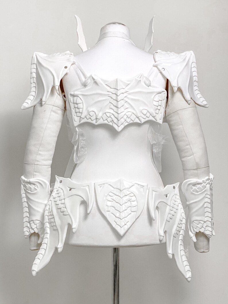 Dragon Armor - Fantasy Armor - Fairy Armor - Renfaire Costume Pre Made Painting Kit Armor set - In Stock image 4