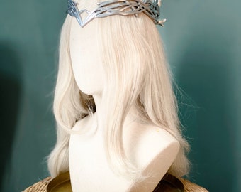 Fantasy Silver Wedding Renfaire Elven Elf Crown Prop - In Stock