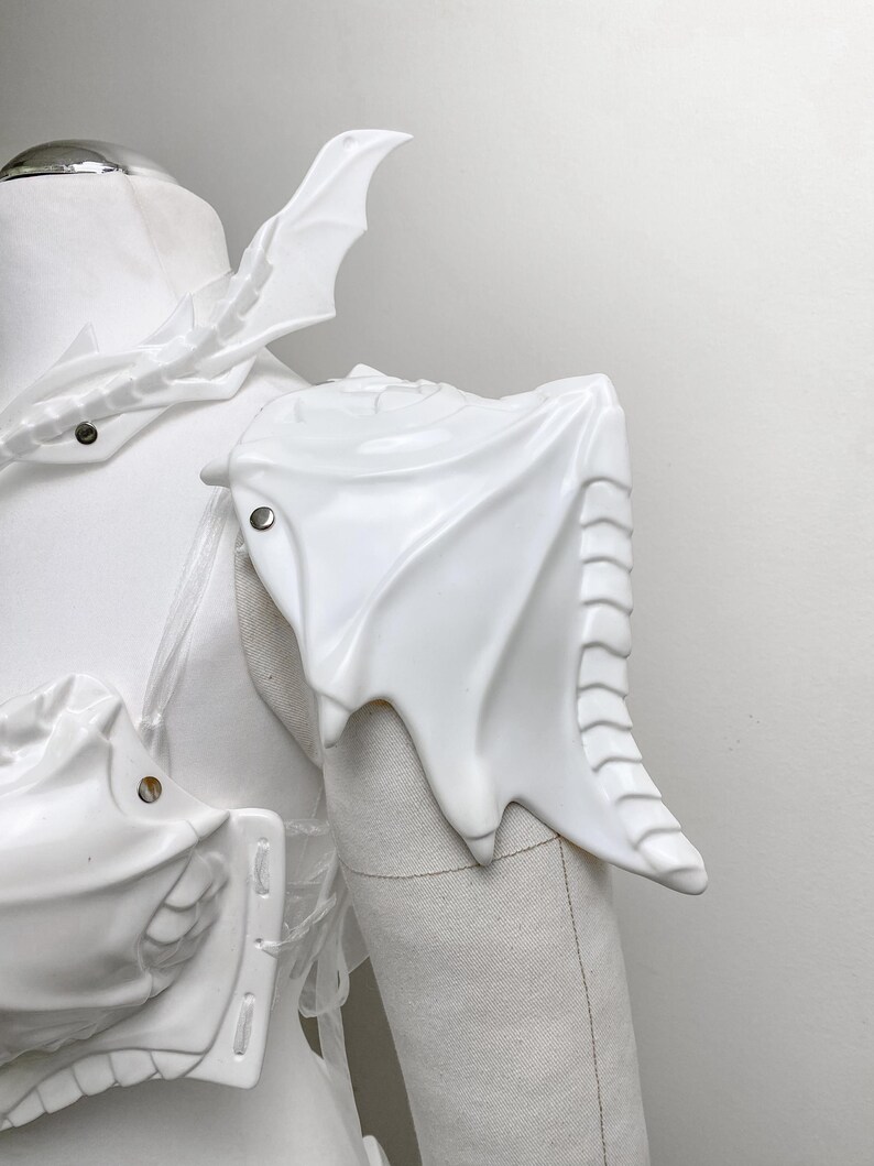 Dragon Armor - Fantasy Armor - Fairy Armor - Renfaire Costume Pre Made Painting Kit Armor set - In Stock image 3
