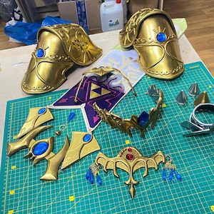Elven Princess Fantasy Cosplay Accessories, Cosplay Accessories, Custom made cosplay, Fantasy Cosplay, Videogame Cosplay, Handmade Cosplay
