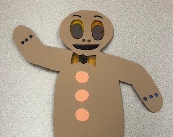 Gingerbread Man Shadow Puppet -  Family Pack - Center for Puppetry Arts - Create-A-Puppet Workshop™