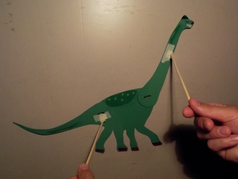 Brachiosaurus Shadow Puppet Kit Center for Puppetry Arts Create a Puppet Workshop™ image 2