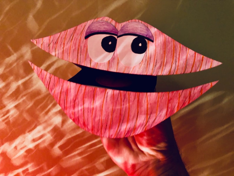 Loveable Lips Hand Puppet Kit Center for Puppetry Arts Create a Puppet Workshop™ image 1
