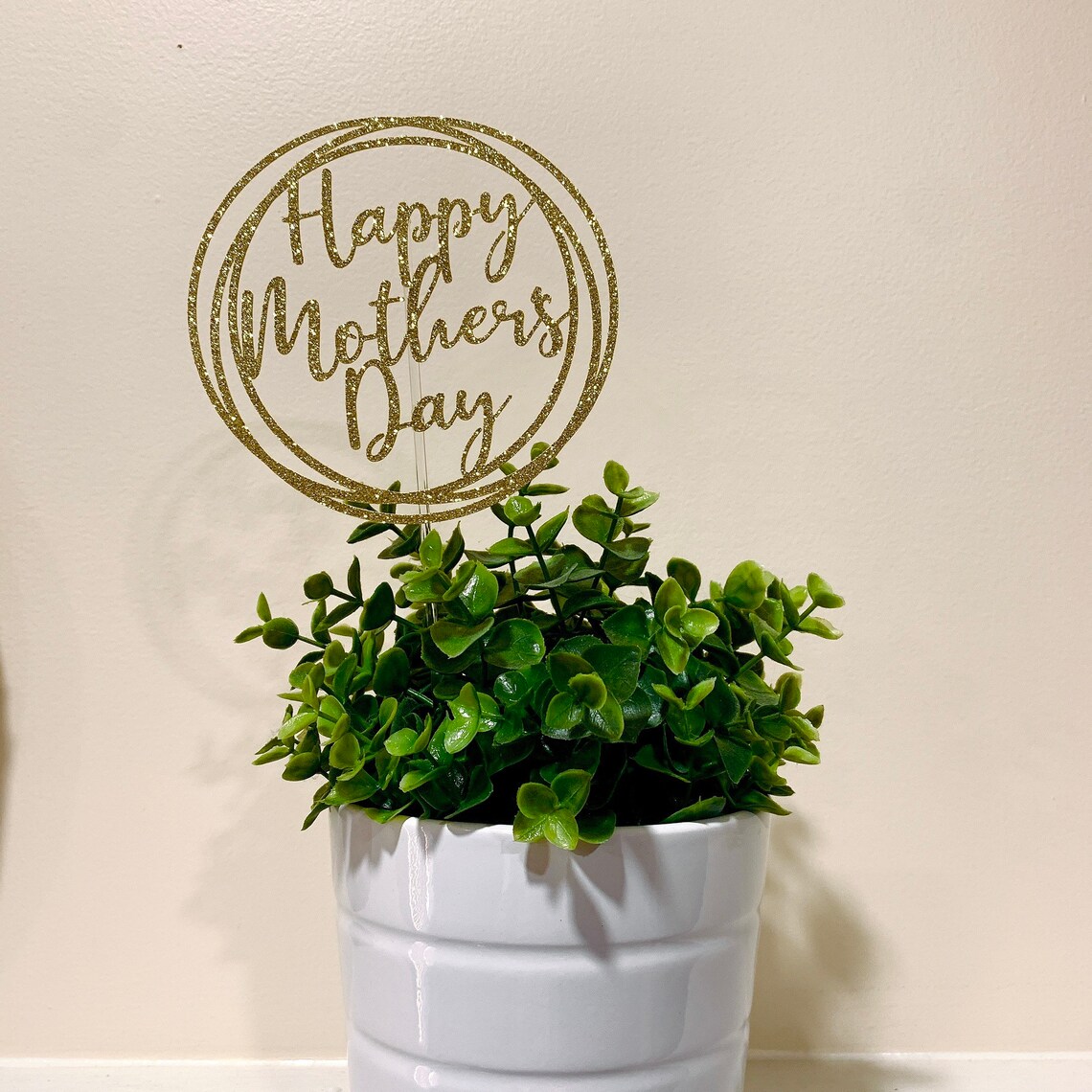 Happy Mother's Day Cake Topper Glitter Cake Topper - Etsy