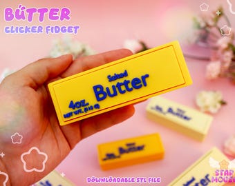 Salted Butter Clicker STL FILE ONLY