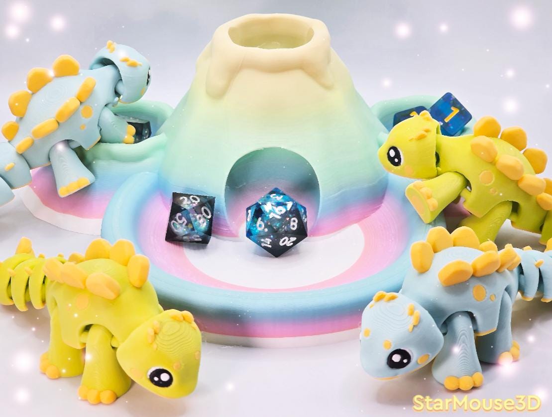 Molten Lava Resin Dice Set - 25 Square Corner Dice With Dwarf Theme For Tabletop Gaming