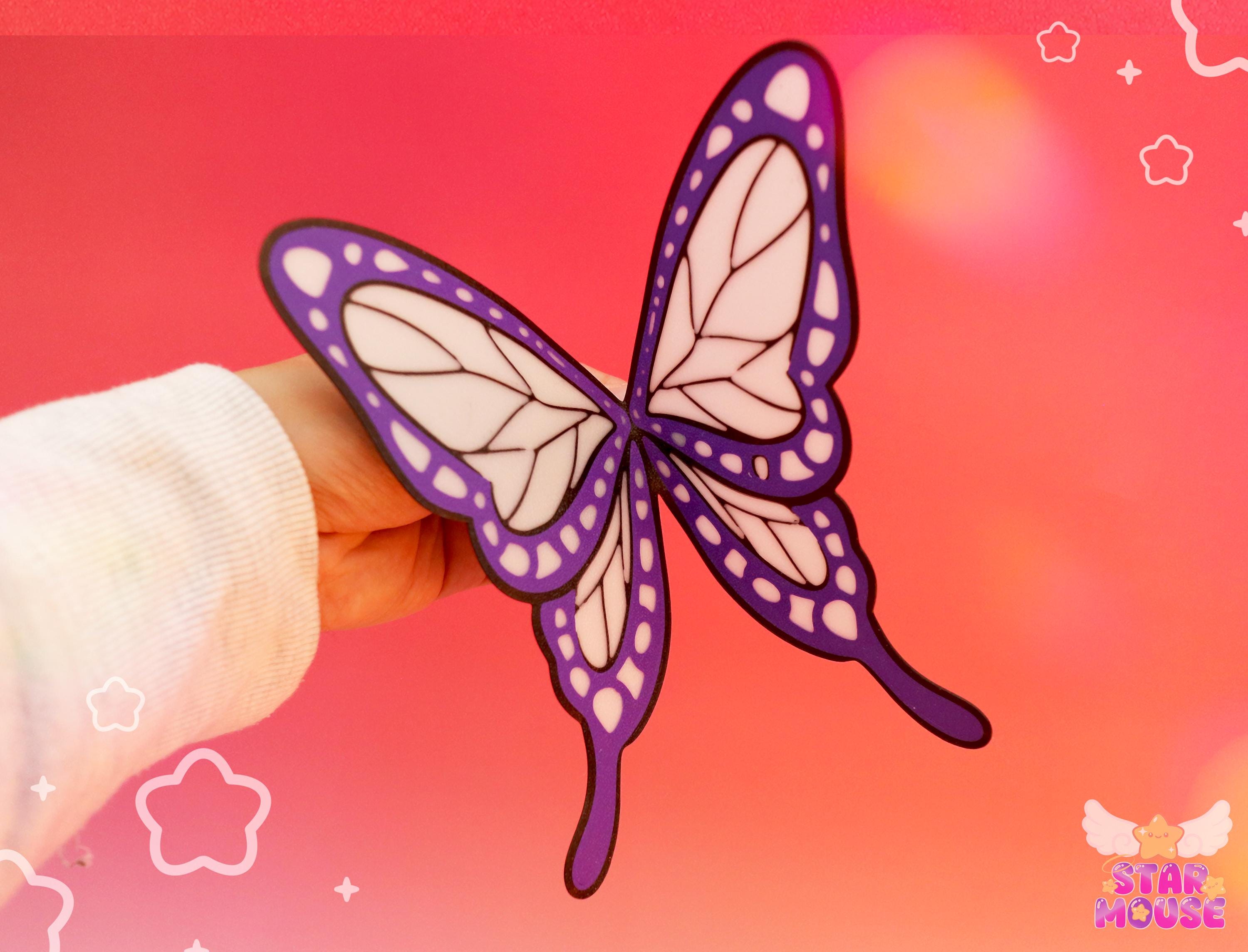 Purple Butterfly Hair Clip - Etsy
