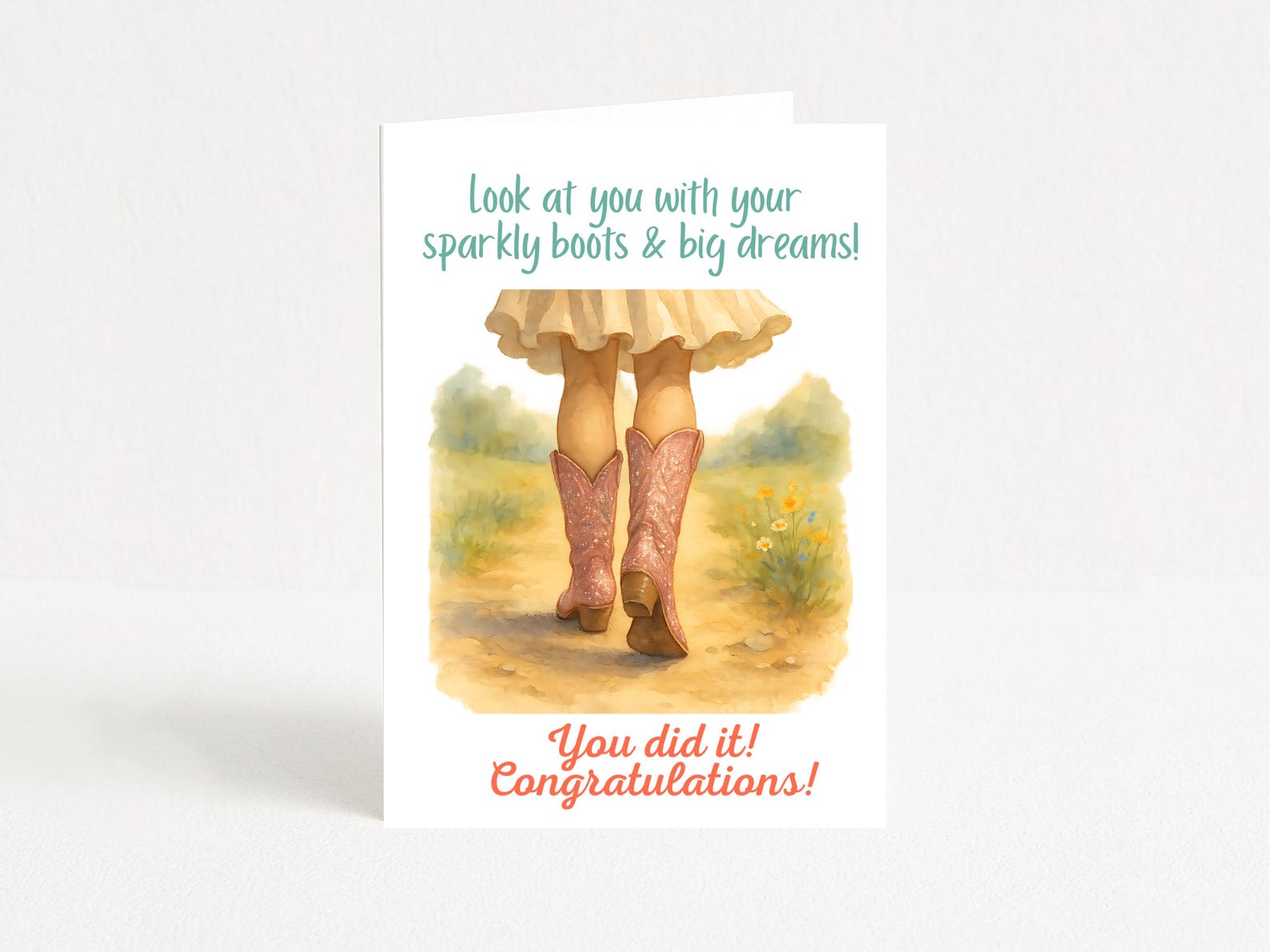 Congratulations Greeting Card - Printable 5x7 - Southern Country Charm ...