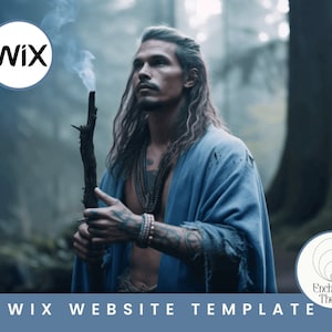 Wix Website Template Spiritual, Wellness Coach Website Design, Creative Wix Layout, Wix Web Design, Shaman Healer, masculine Wix Theme, Yoga