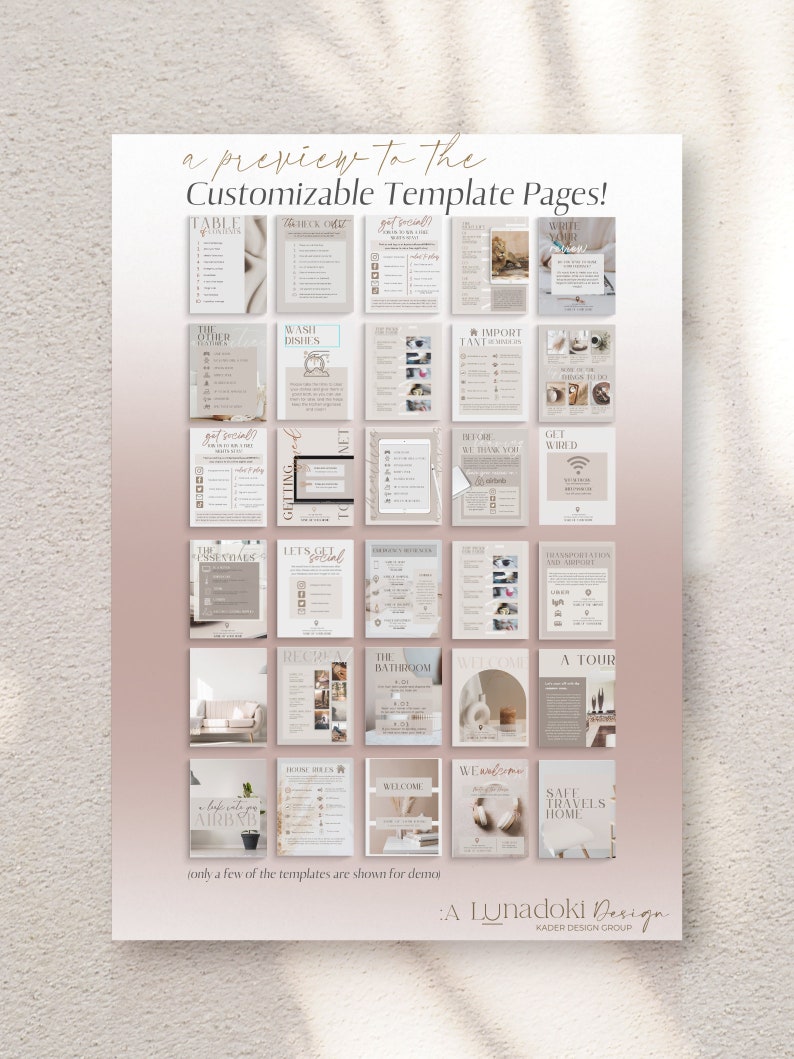 Airbnb Welcome Book Template Modern | Airbnb Guest Book Bundle | Luxury Airbnb Signs | House Manual | Rental | VRBO Host Book | Canva image 8