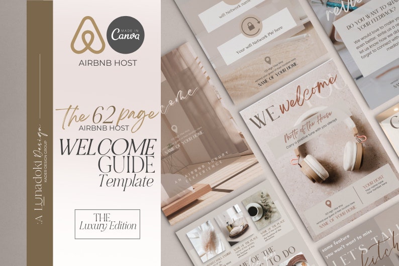 Airbnb Welcome Book Template Modern