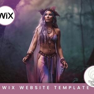 Wix Website Template Spiritual, Wellness Coach Website Design, Creative Wix Layout, Wix Web Design, Energy Healer, Purple Pink Wix Theme