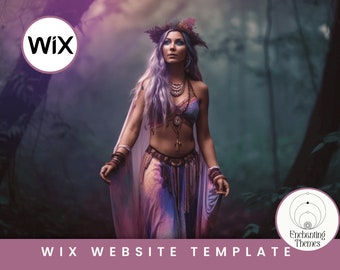 Boho Wix Website Template: Spiritual Business, Wellness Coach