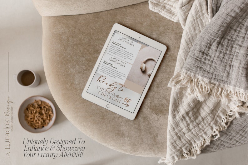 Airbnb Welcome Book Template Modern | Airbnb Guest Book Bundle | Luxury Airbnb Signs | House Manual | Rental | VRBO Host Book | Canva image 6