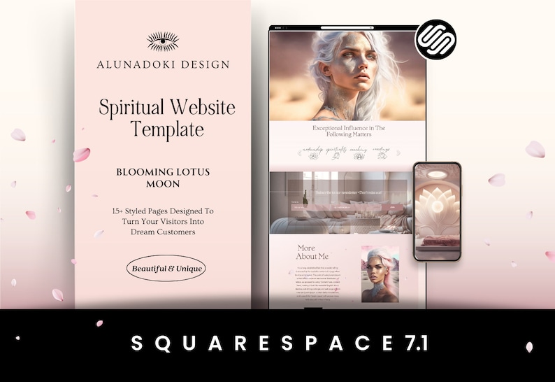 Spiritual Squarespace Website Template
