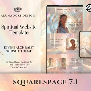 Sporitual Squarespace Website Template, Astrology Website, Business Coaching Website Template , Squarespace Premium Theme, Zodiac Website