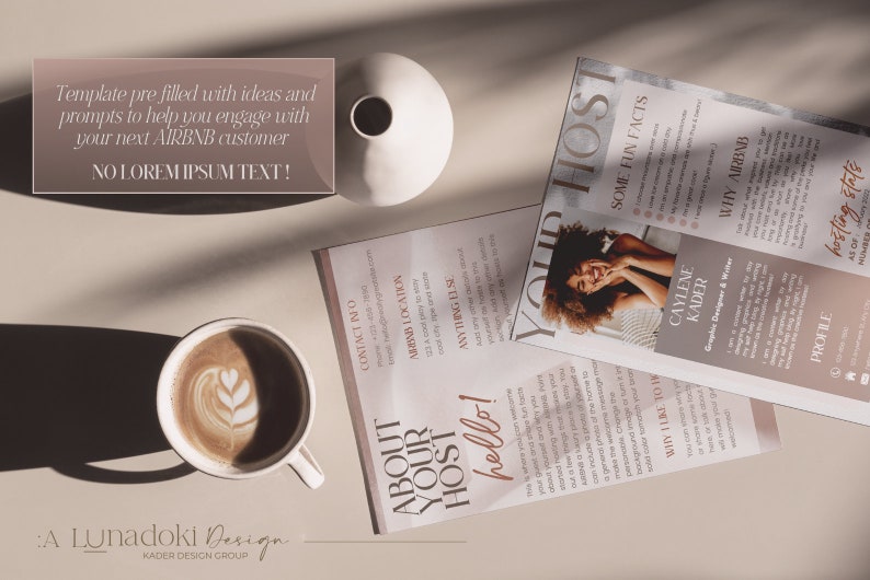 Airbnb Welcome Book Template Modern | Airbnb Guest Book Bundle | Luxury Airbnb Signs | House Manual | Rental | VRBO Host Book | Canva image 3