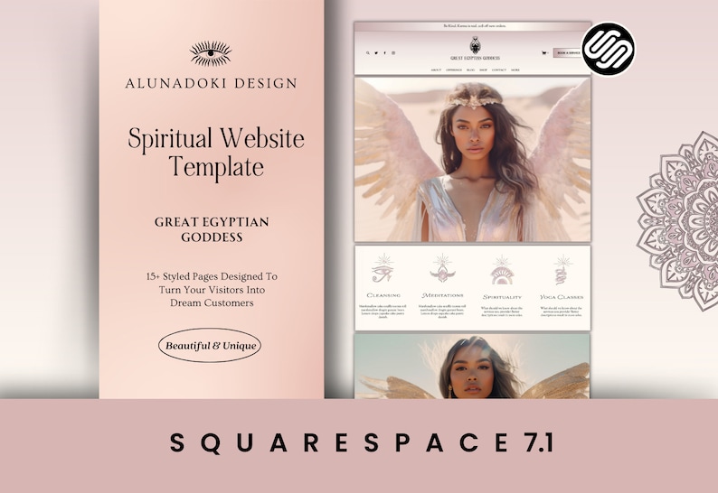 Spiritual Squarespace Template