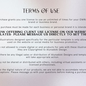 May include: Text-based graphic with the words "TERMS OF USE" at the top. The text details the terms of use for a product, including licensing, permitted uses, and copyright information. The background is a gradient of white and light gray.