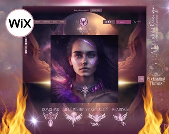 Phoenix Spiritual Wix Website Template: Wellness Coach Design