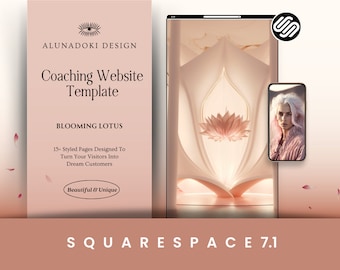 Modern Squarespace 7.1 Website Template: Blooming Lotus Theme