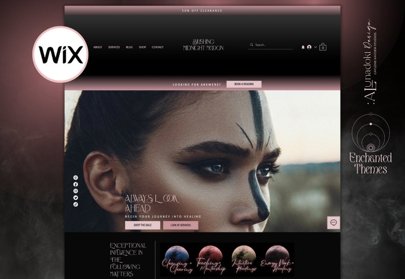Luxury Dark Wix Website Template