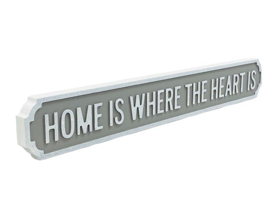Home Is Where The Heart Is Novelty Mini Vintage Street Sign Etsy