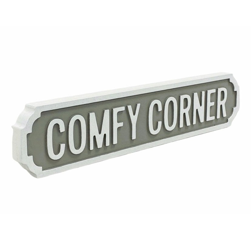 Comfy Corner Novelty Vintage Street Road Sign Gift Home Indoor Decor ...