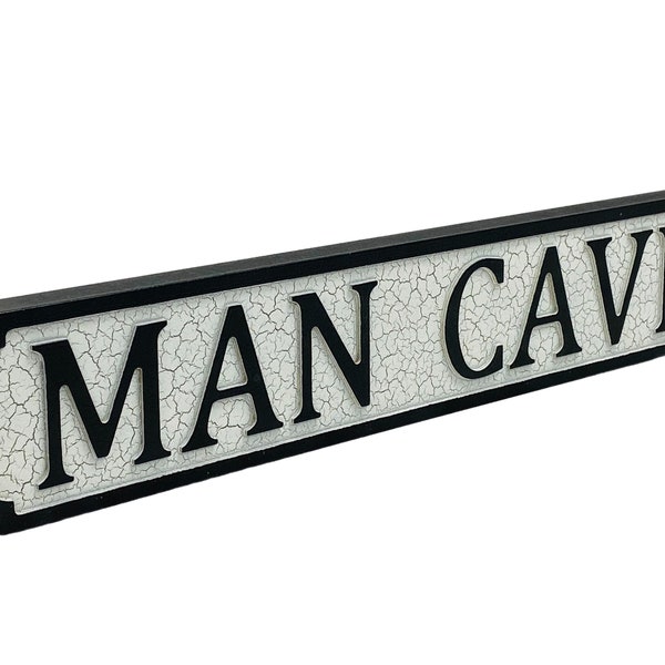 Man Cave Novelty Vintage Street Road Sign Fathers Day Home Decor Indoor Gift