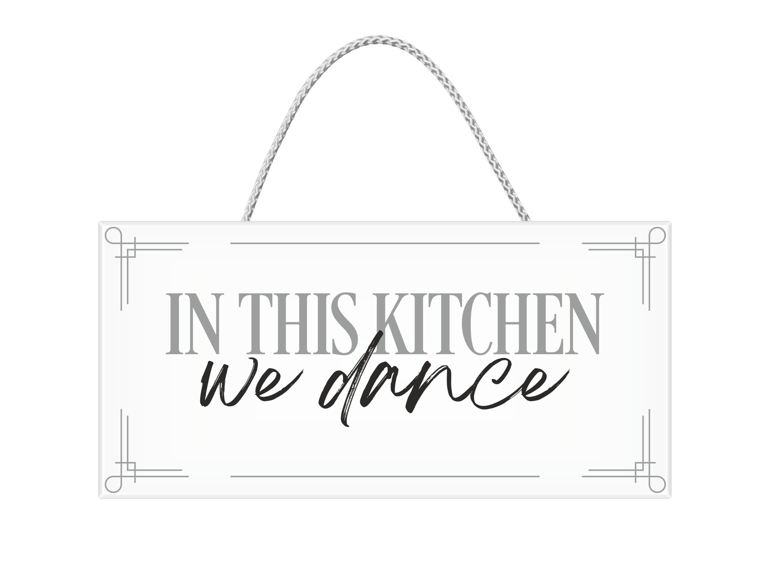 JennyGems Funny Kitchen Signs, This Kitchen is for Dancing, 6x13