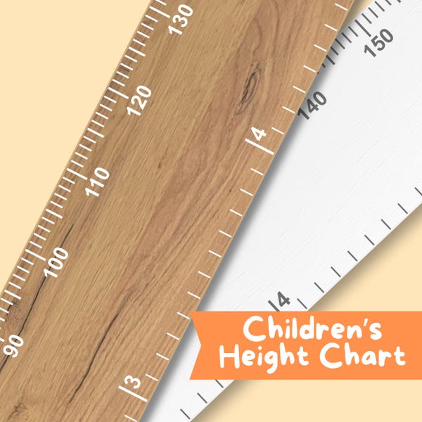 Tabla de altura de madera: tabla de medidas para niños, regalo de bautizo, decoración infantil