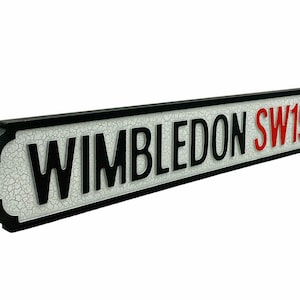 Wimbledon SW19 Novelty Vintage Street Road Sign Gift Home Decor Stadium