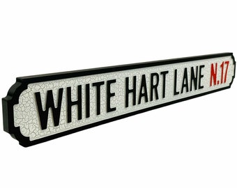 White Hart Lane Street Sign, Tottenham Hotspur Football Club Decor